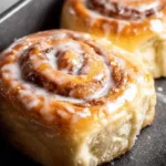 Delicious homemade cinnamon rolls fresh out of the oven