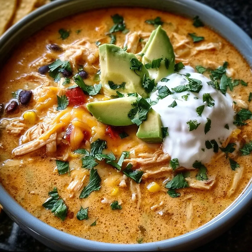 Creamy Chicken Enchilada Soup