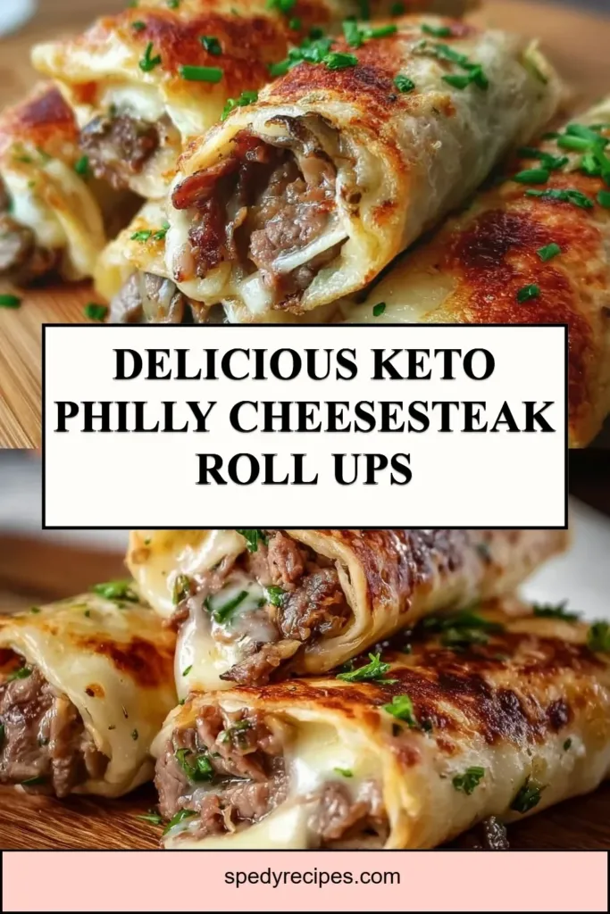 Delicious Keto Philly Cheesesteak Roll Ups Keto Philly Cheesesteak Roll Ups with peppers and cheese
