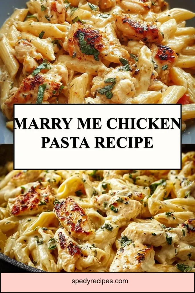 Marry Me Chicken Pasta Recipe Marry Me Chicken Pasta dish served in a bowl with fresh herbs