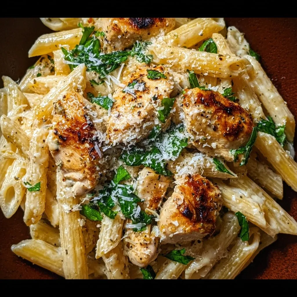 Creamy Garlic Parmesan Chicken Pasta