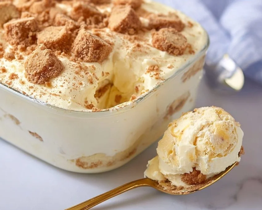 Homemade banana pudding served in a bowl, inspired by Magnolia Bakery recipes.