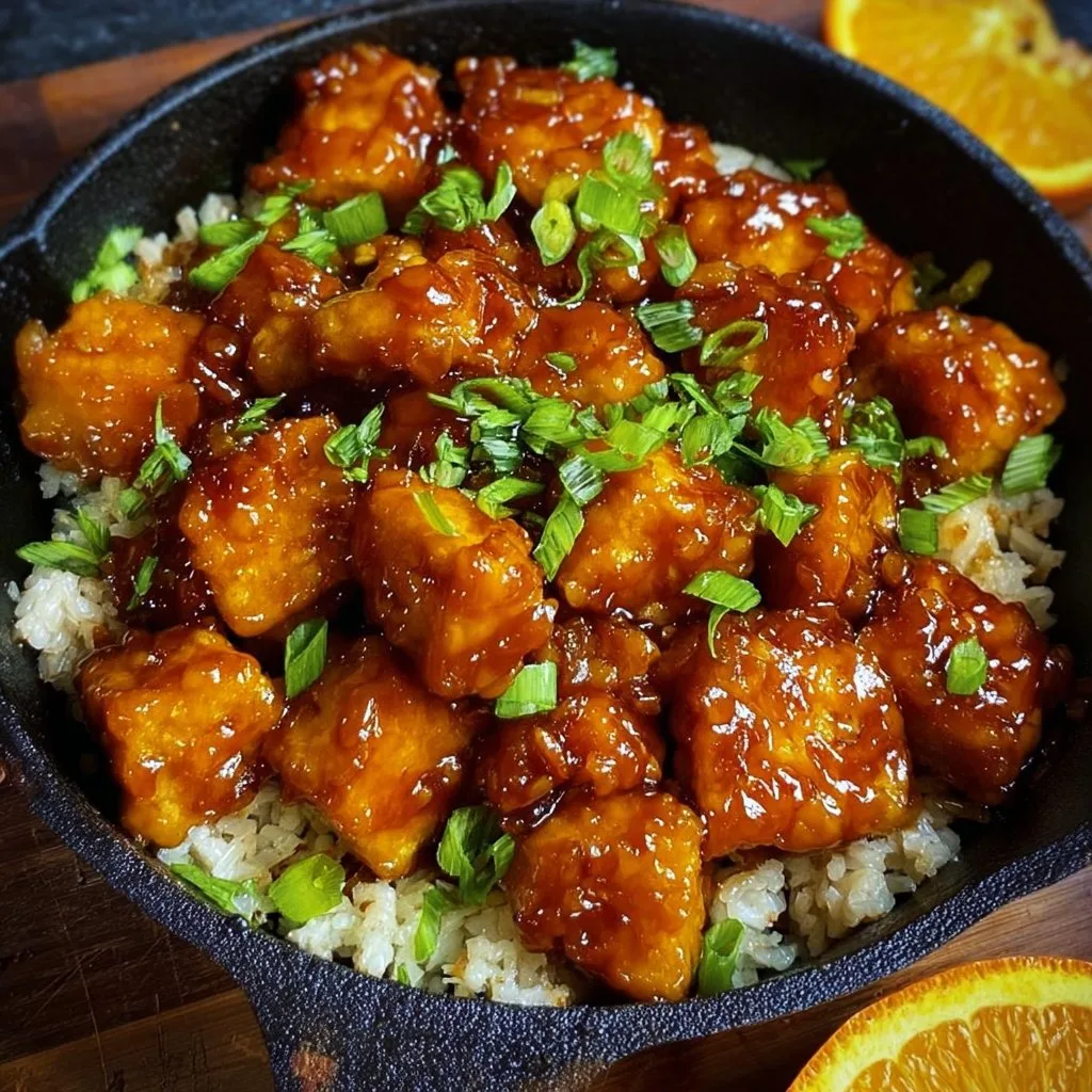 Vegan Orange Chicken (Tofu)