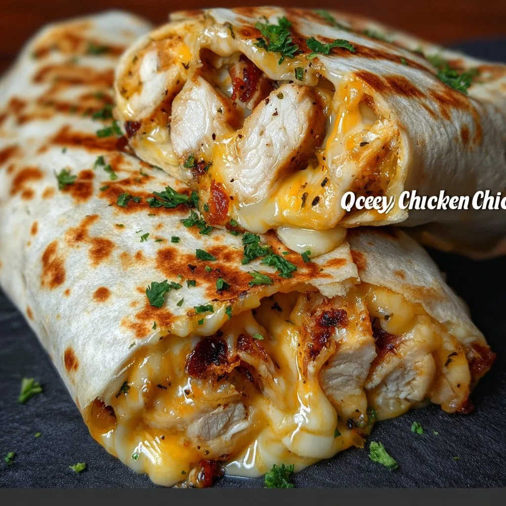 Ooey-Gooey Cheesy Garlic Chicken Wraps You’ll Love!
