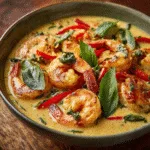 Shrimp In Coconut Curry Sauce With Basi (1)