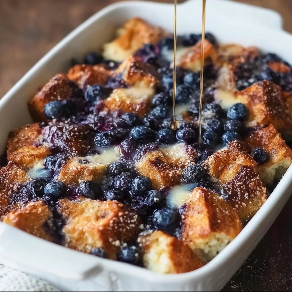 Quick Blueberry French Toast Casserole