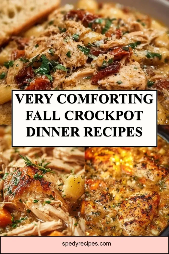 Delicious fall crockpot recipes for comforting dinner ideas