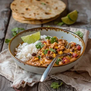 Zoom Cozy Serving Scene Bowl Of Turkey Bean Cor