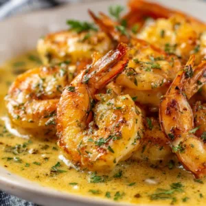 Zoom Creamy Butter Shrimp In Golden Sauce