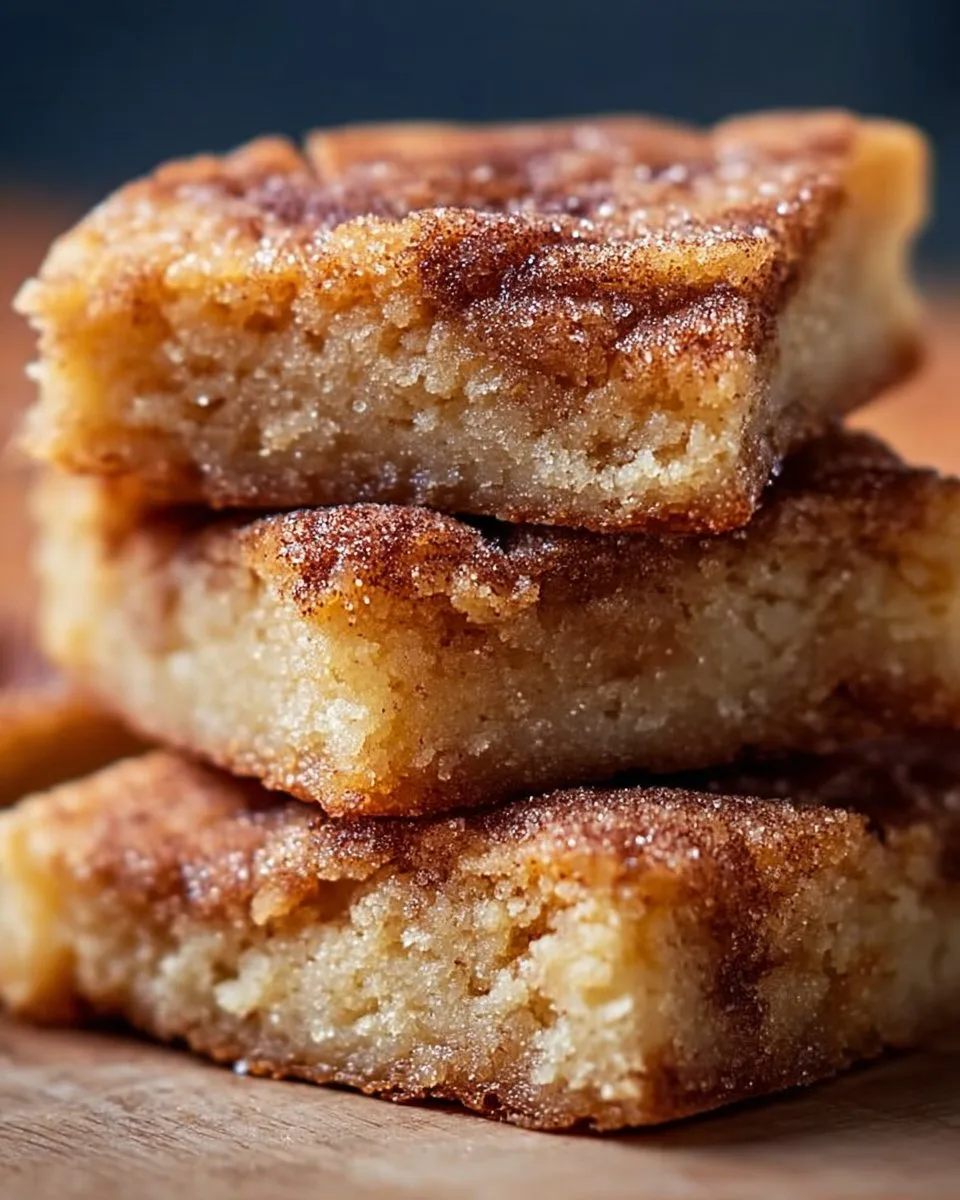 Cinnamon Sugar Blondies