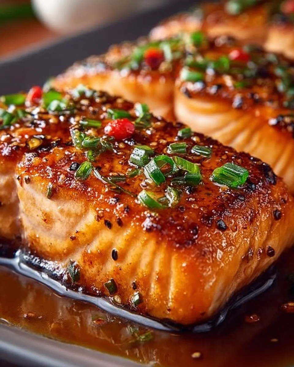 Crispy Honey Garlic Glazed Salmon Recipe