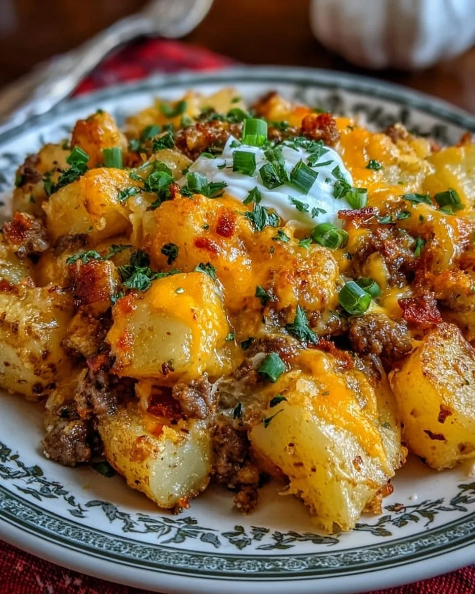 Slow Cooker Cowboy Potato Casserole