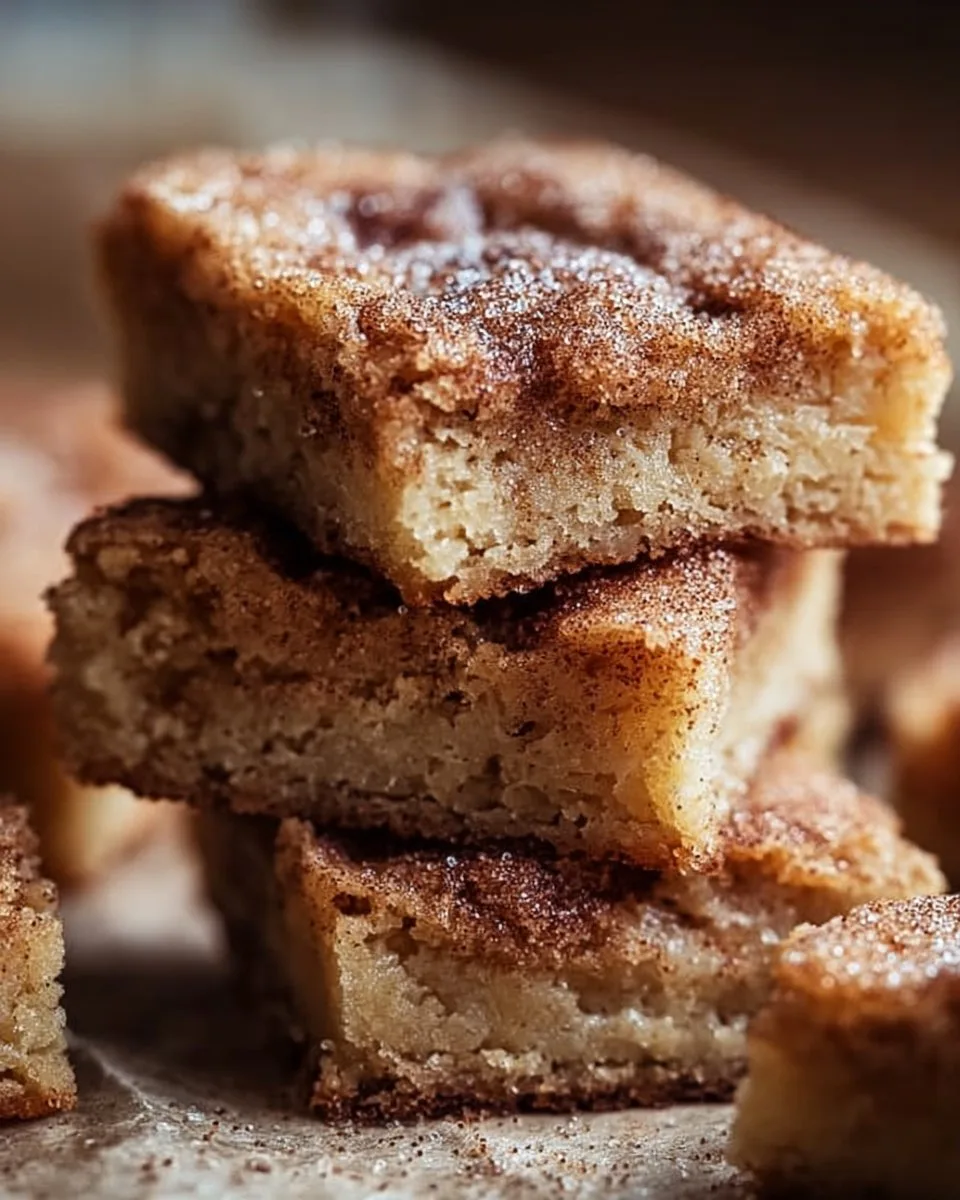 Cinnamon Sugar Blondies