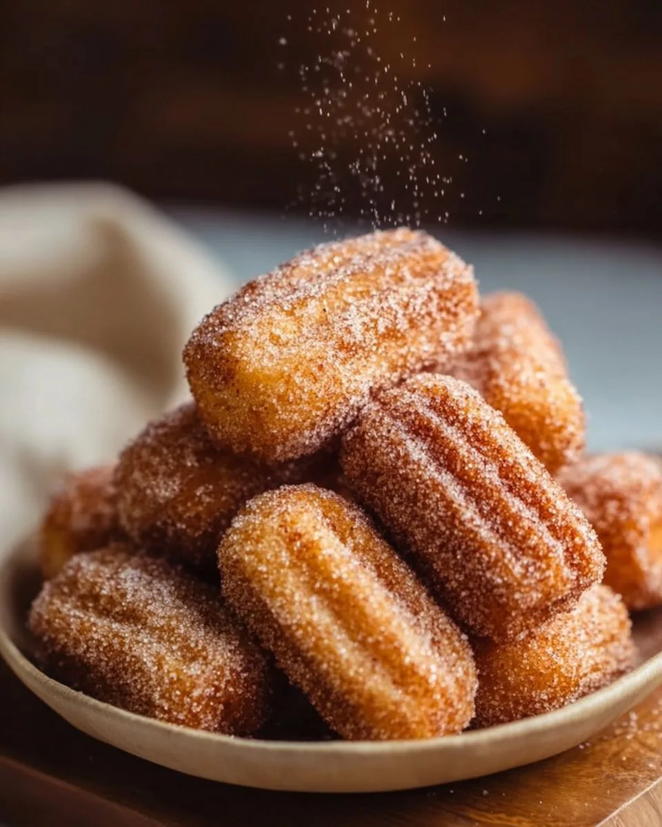 Healthy Baked Churro Bites