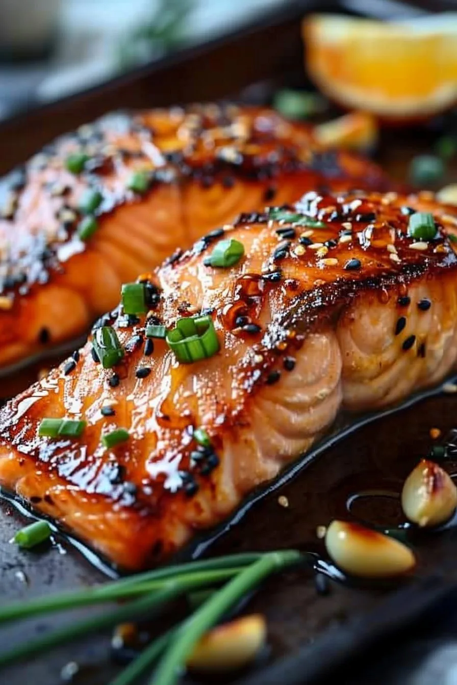 Crispy Honey Garlic Glazed Salmon Recipe