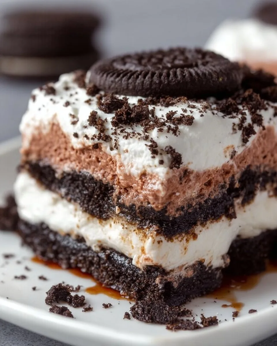 Five Layer Oreo Lasagna Dessert