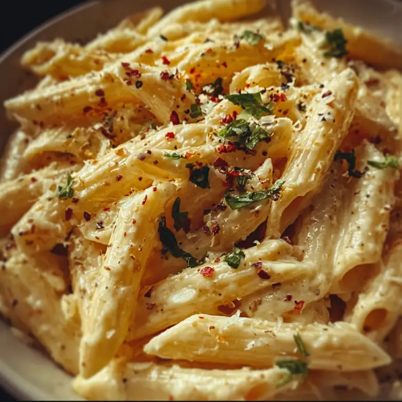 Creamy One Pot Garlic Pasta With Parmesan And Butter Served In A Bowl (3) (1)