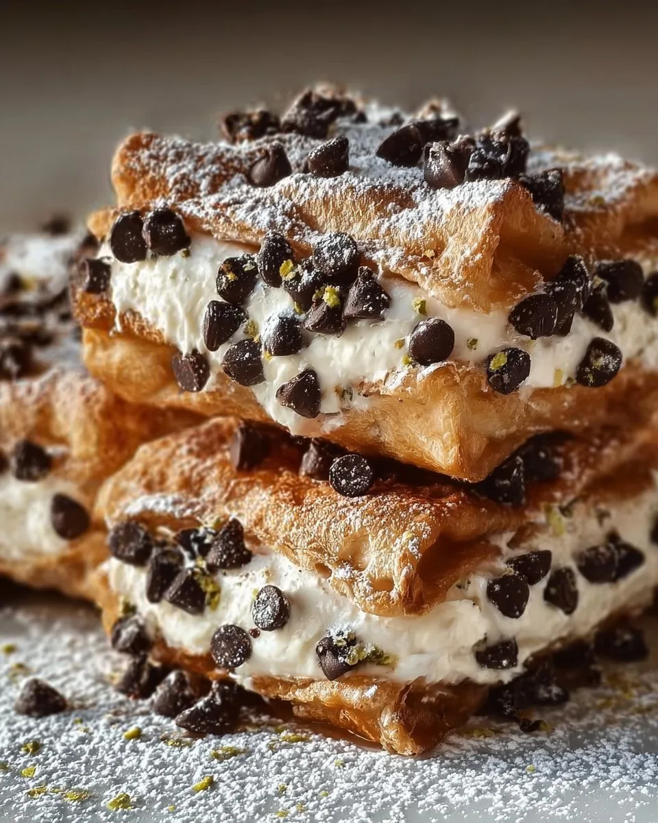 Classic Cannoli Squares
