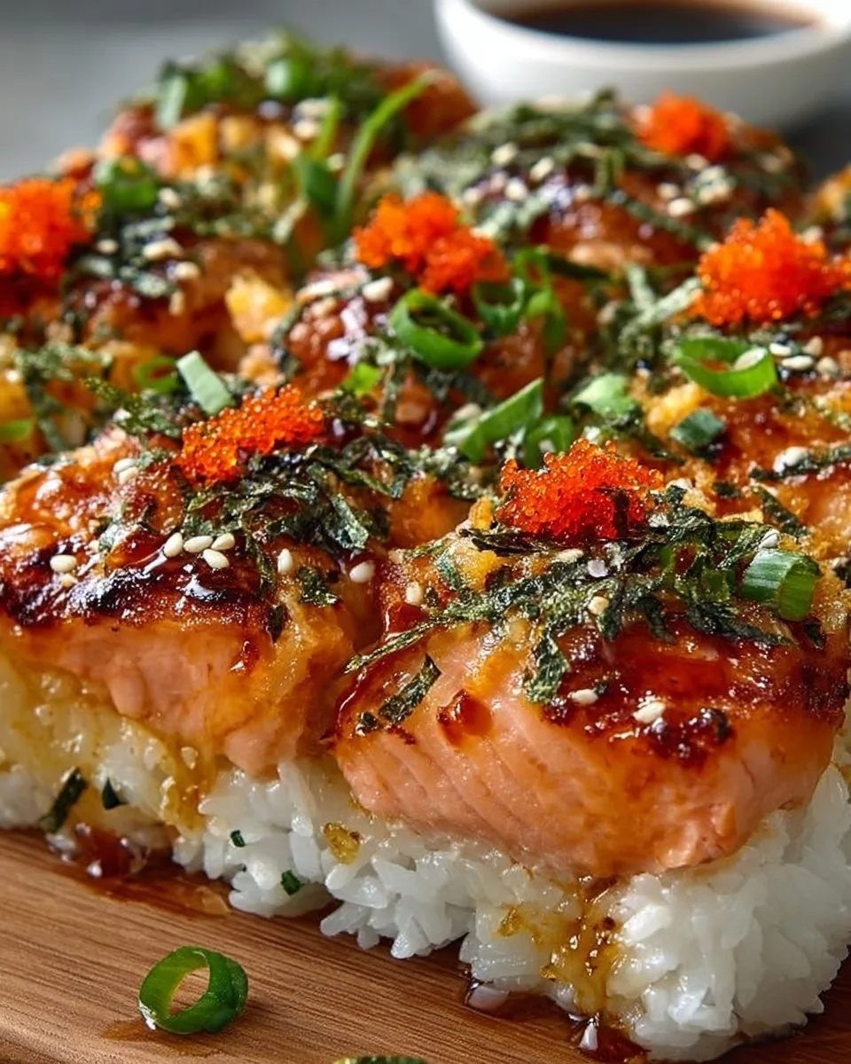 Spicy Salmon Sushi Bake Recipe