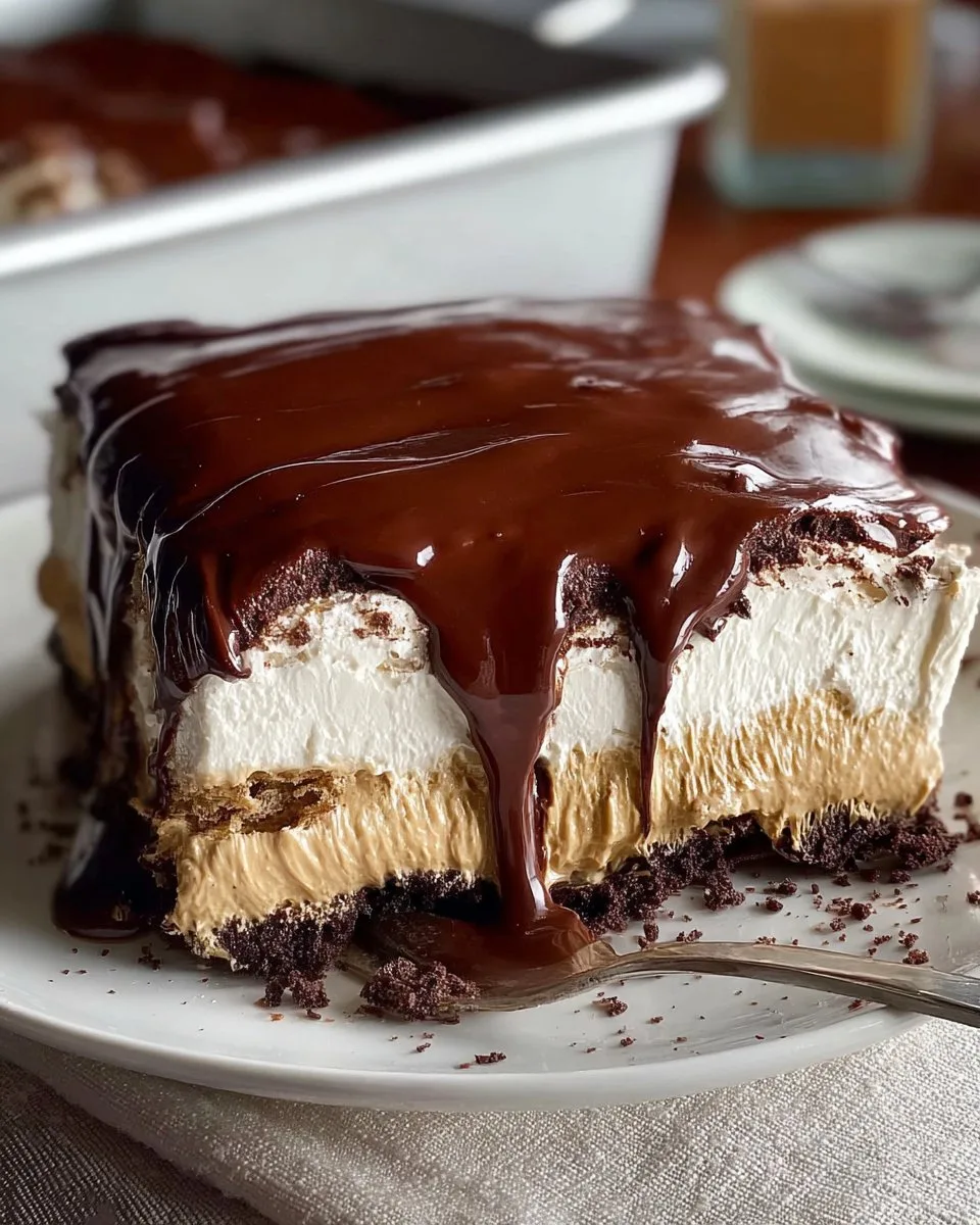 No-Bake Chocolate Eclair Cake