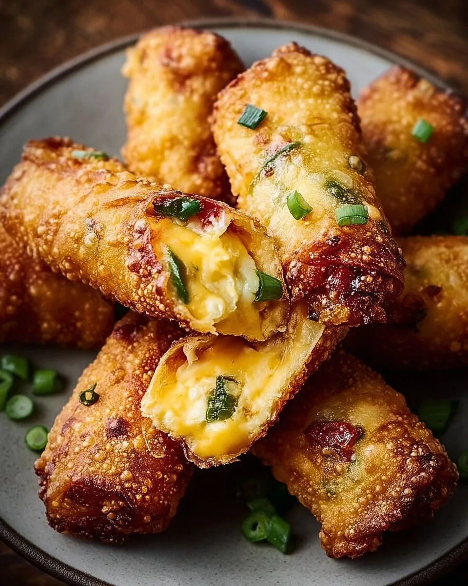 Mini Jalapeno Popper Egg Rolls