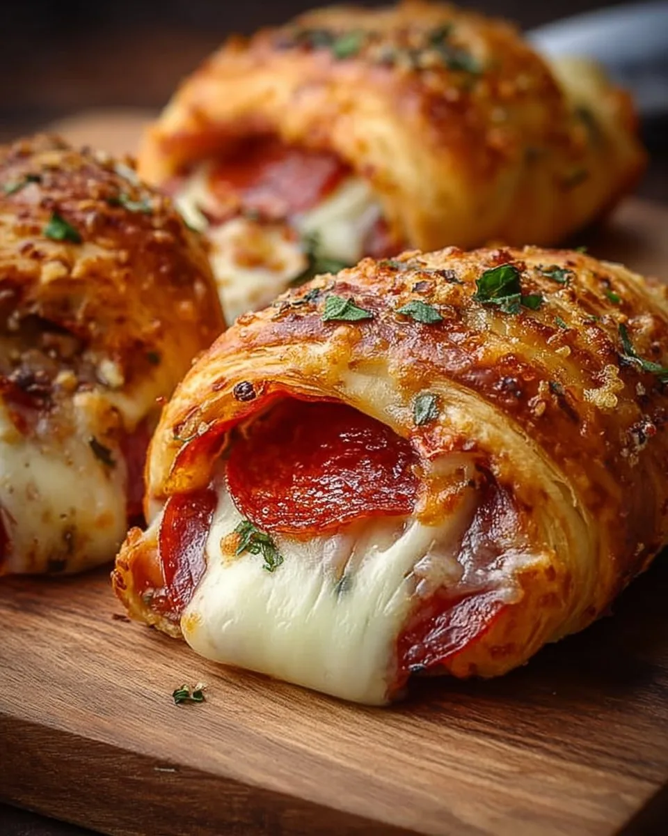 Mozzarella Pepperoni Croissant Rolls