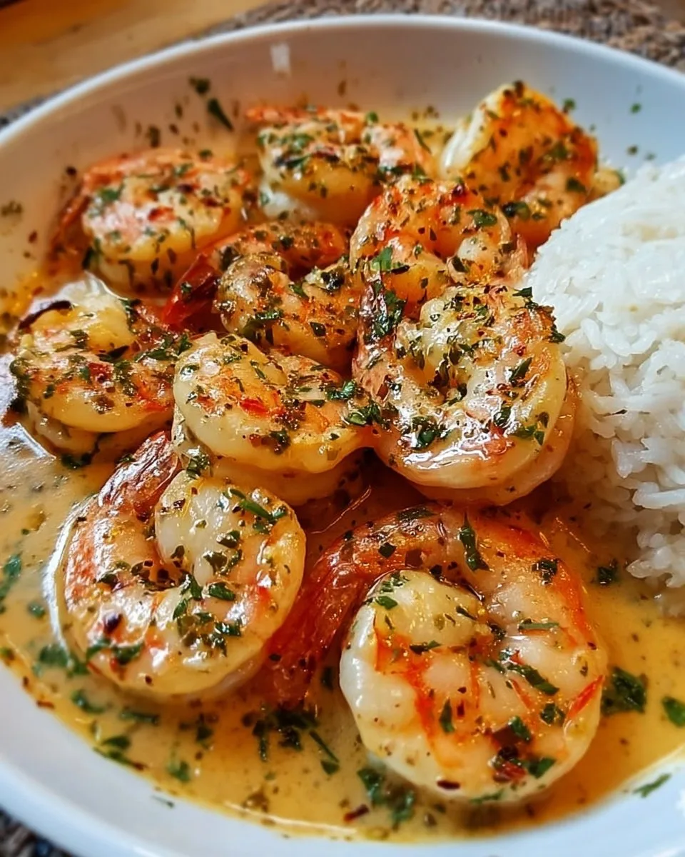Easy Creamy Garlic Shrimp