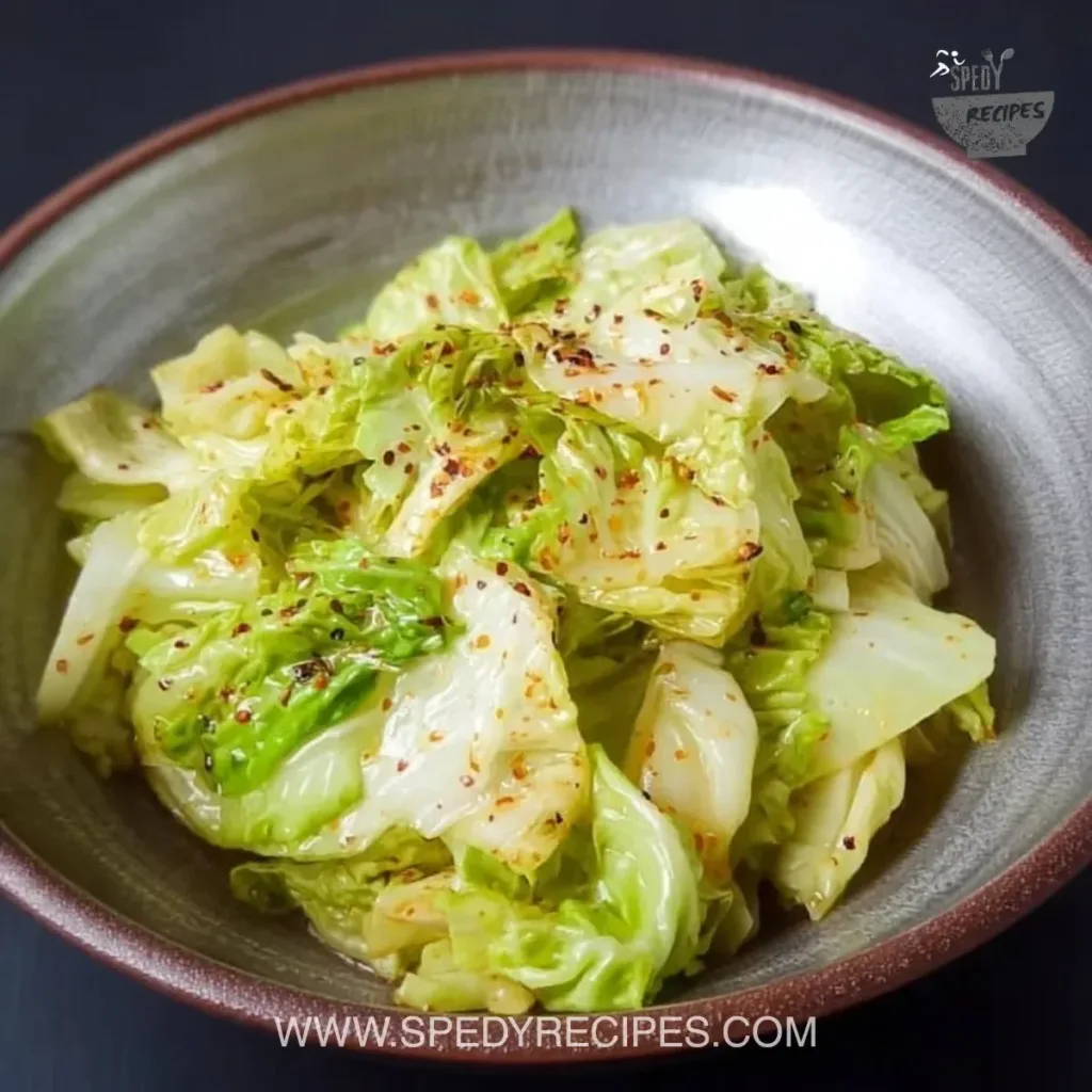 Izakaya style salted cabbage (Yamitsuki Cabbage) served in a bowl
