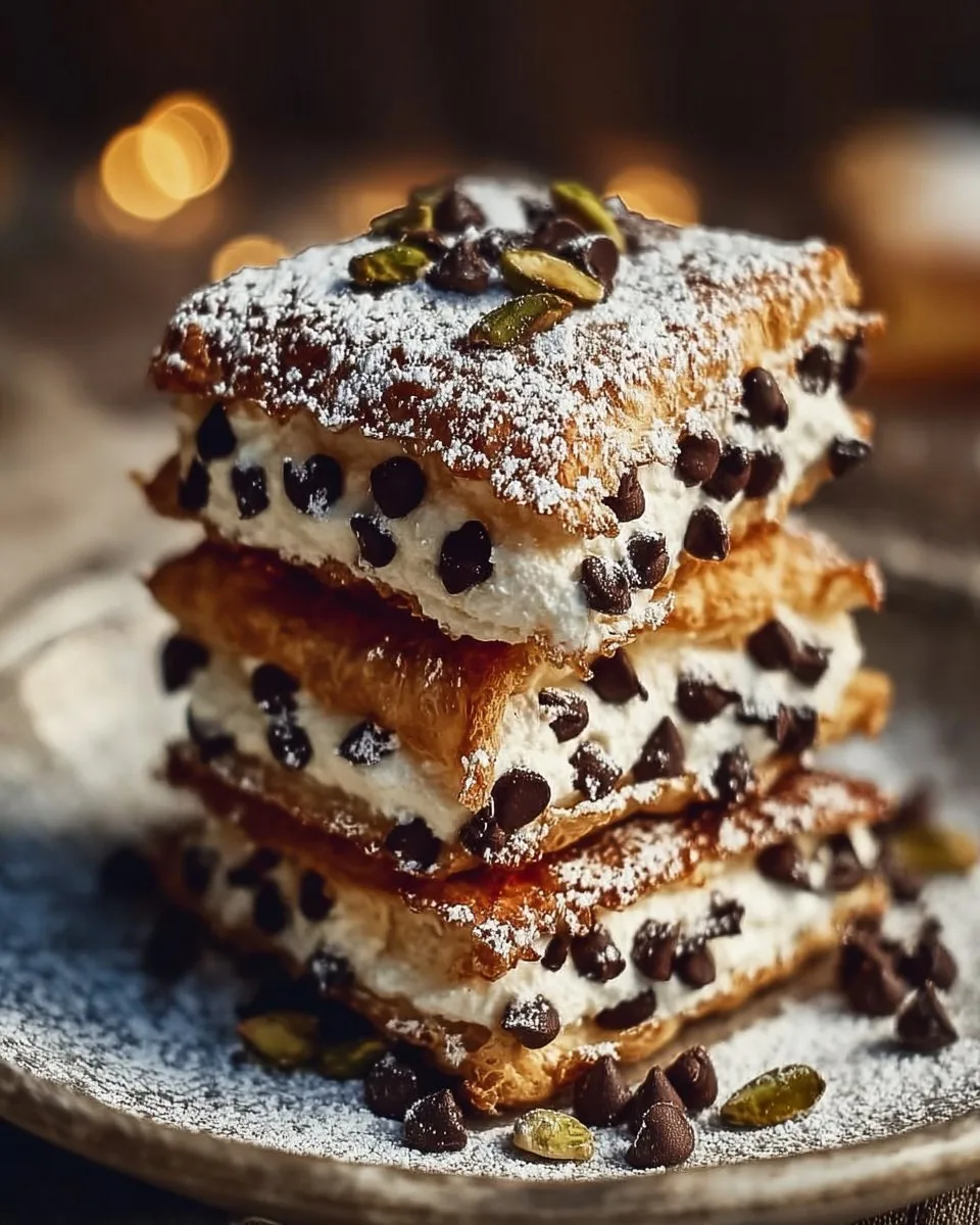 Classic Cannoli Squares