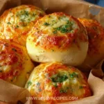 Delicious buttery cheese garlic rolls fresh out of the oven.