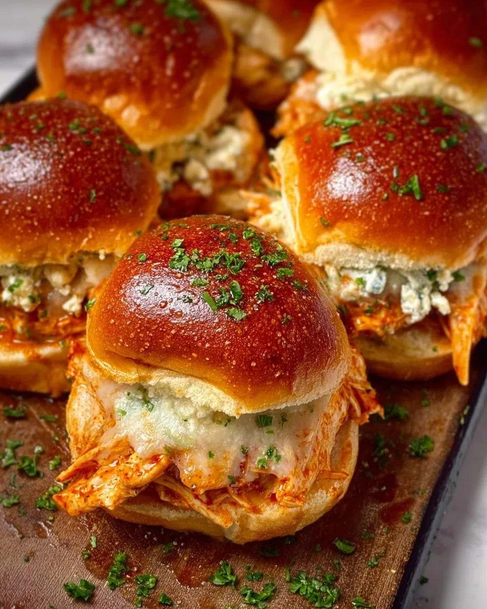 Spicy Buffalo Chicken Sliders
