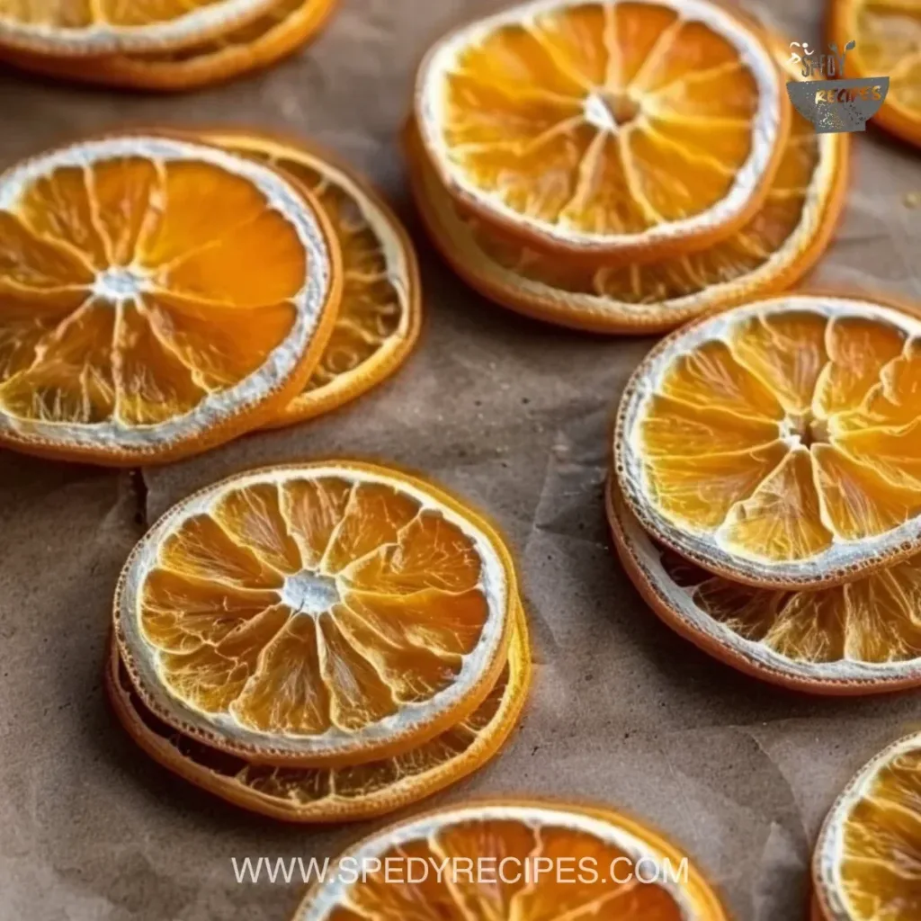 A bowl of vibrant dried orange slices, perfect for snacks and recipes