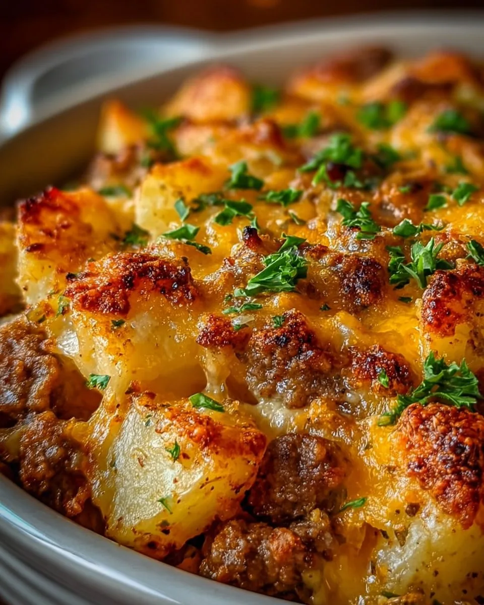 Slow Cooker Cowboy Potato Casserole