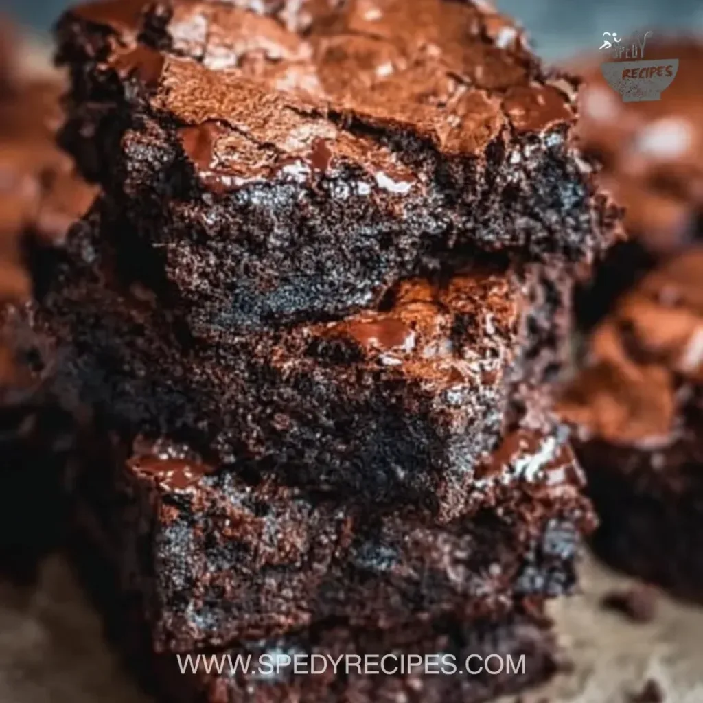 Delicious healthy brownies made with nutritious ingredients