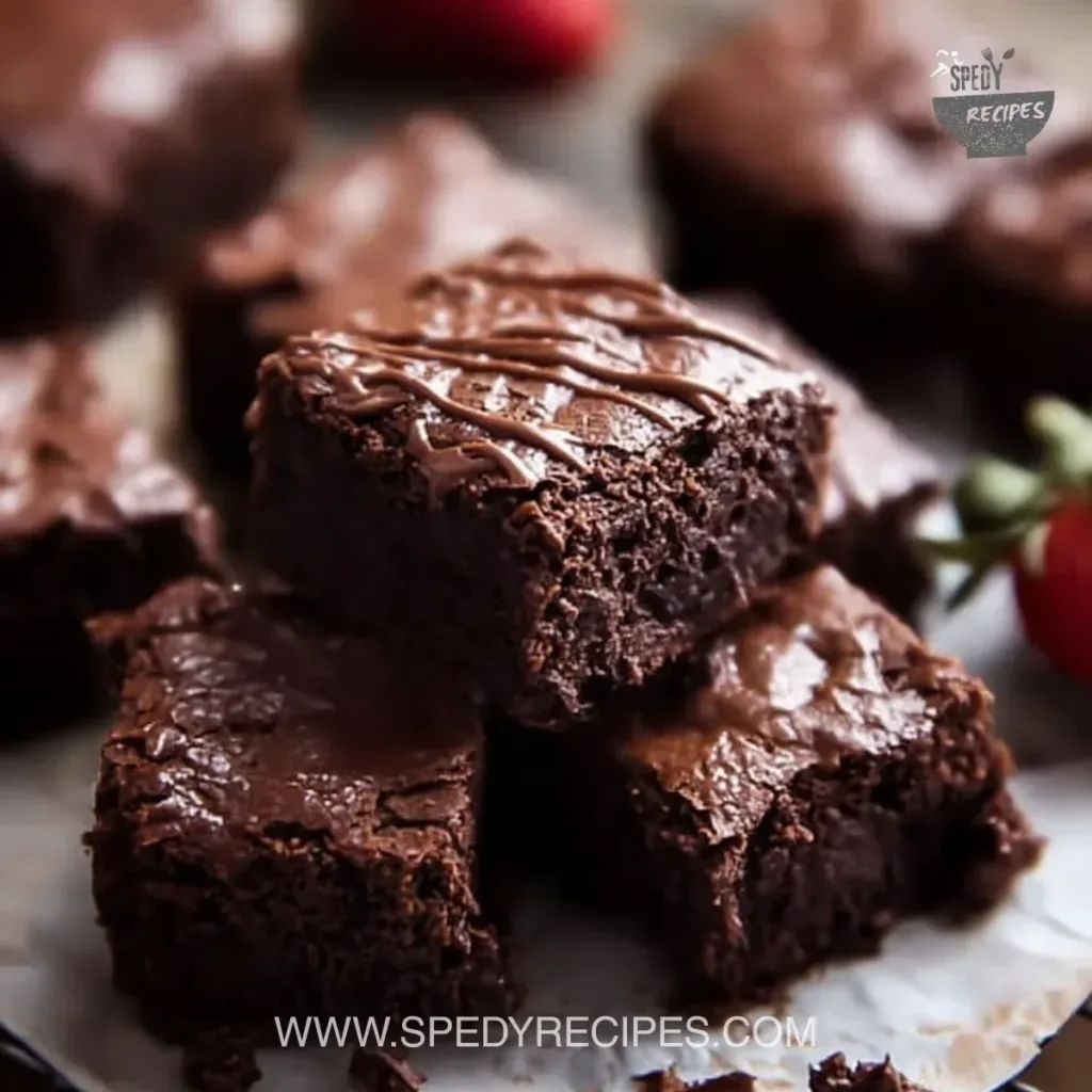 Delicious healthy brownies made with natural ingredients
