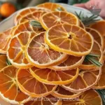 Perfectly dried orange slices for holiday decorations.