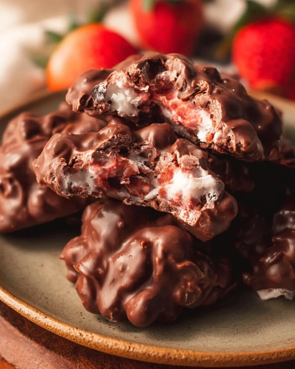 Chocolate Strawberry Yogurt Clusters (Viral Recipe!)