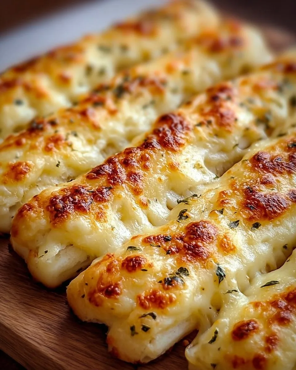 Homemade Cheesy Breadsticks