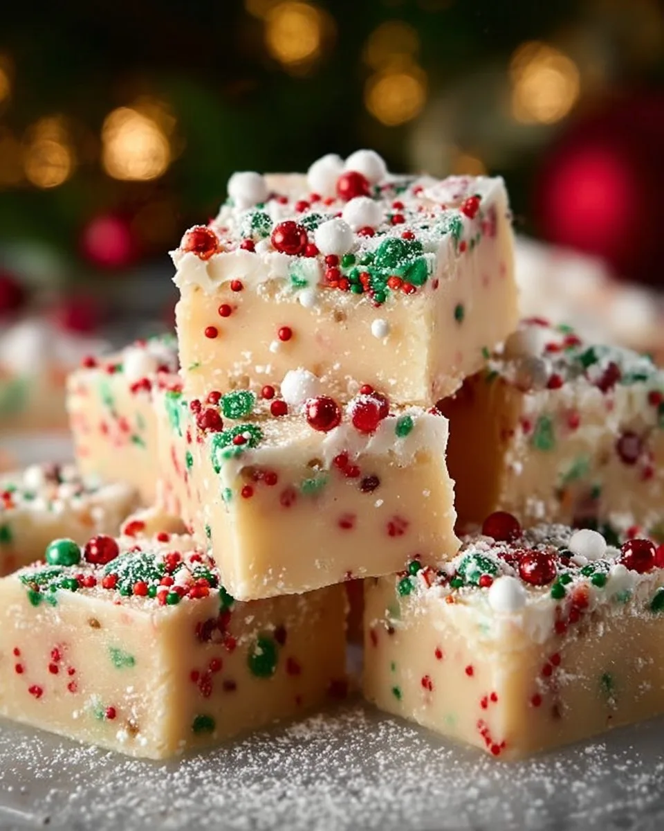 Easy Christmas Sugar Cookie Fudge