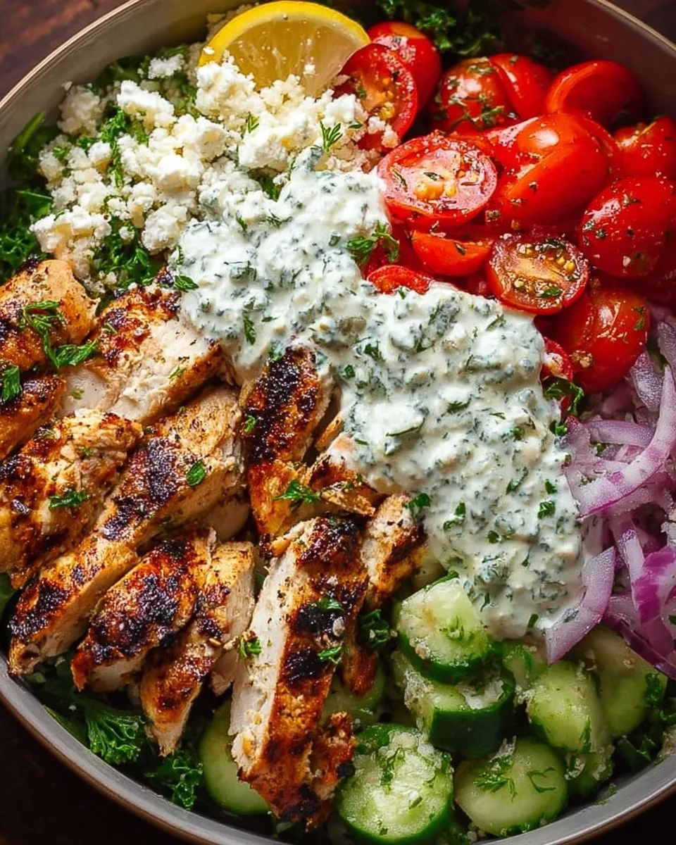 Greek Chicken Bowls