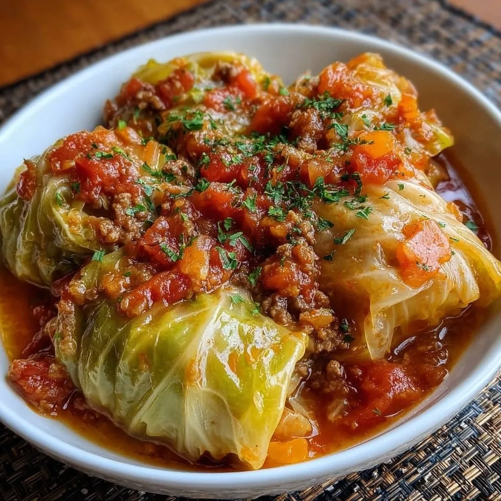 Slow Cooker Unstuffed Cabbage Rolls