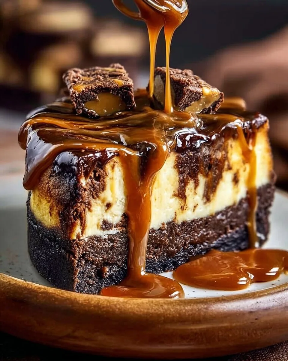 Caramel Brownie Cheesecake
