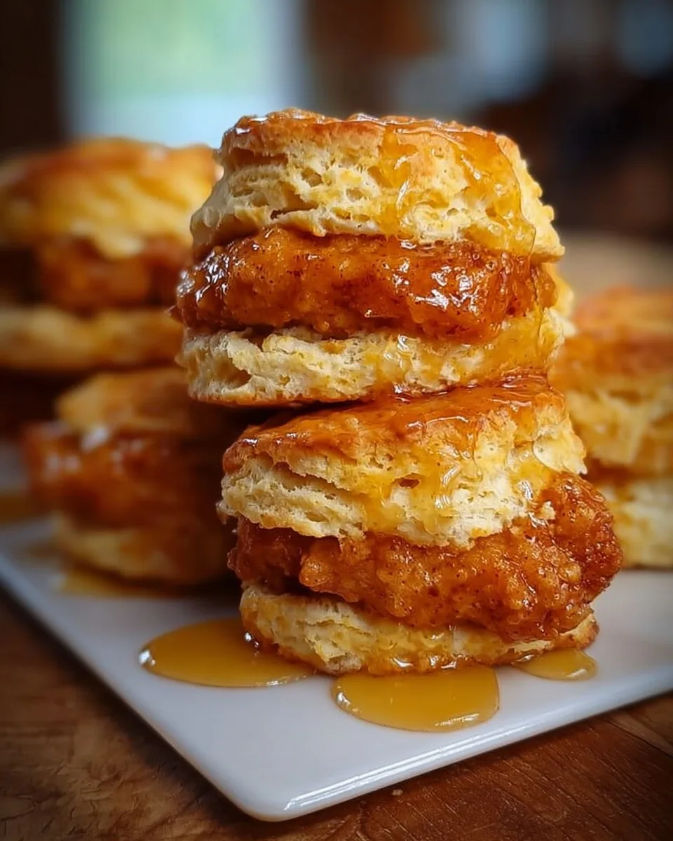 Hot Honey Chicken Biscuits