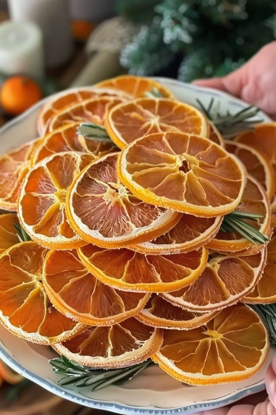 How to make PERFECT dried orange slices for holiday decorations 🍊 #christmasdecor #holidaydecor