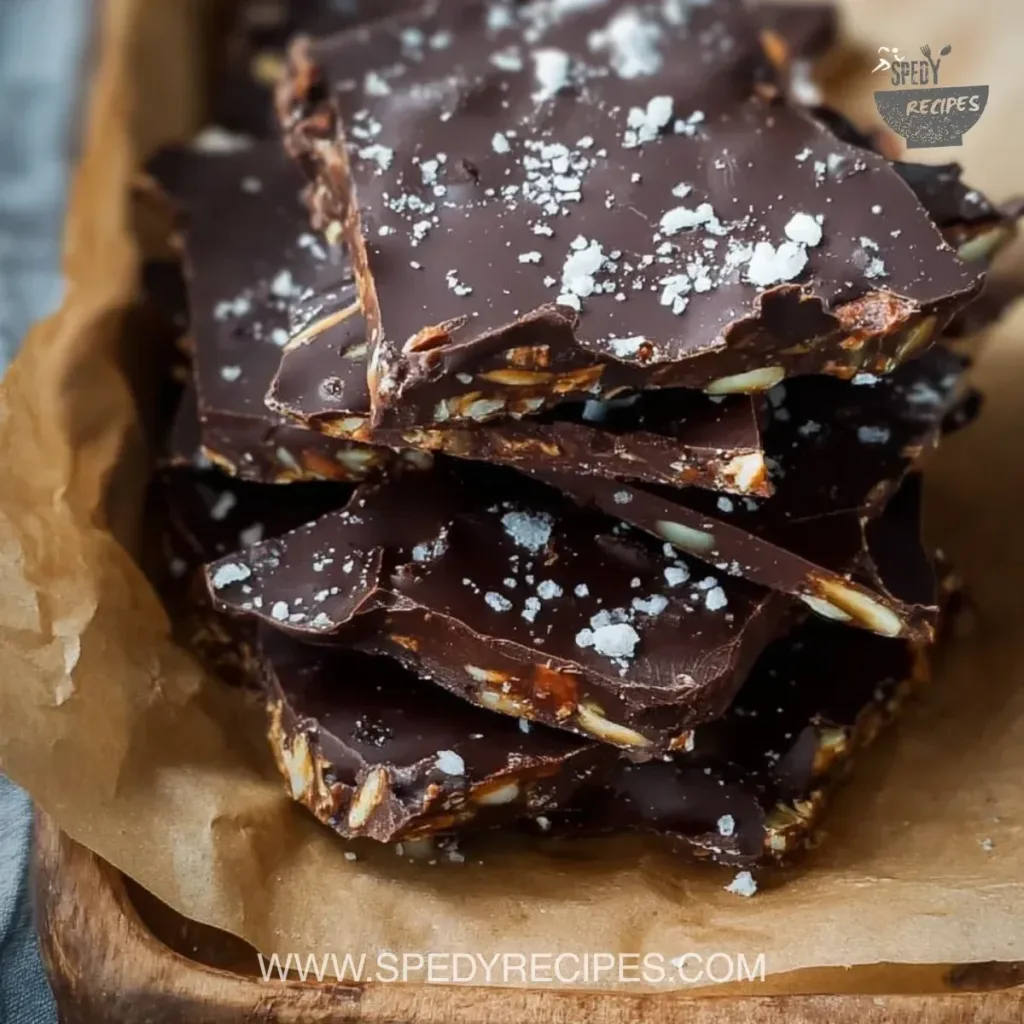 Viral Chocolate Date Bark Delicious and nutritious chocolate date bark topped with nuts and seeds