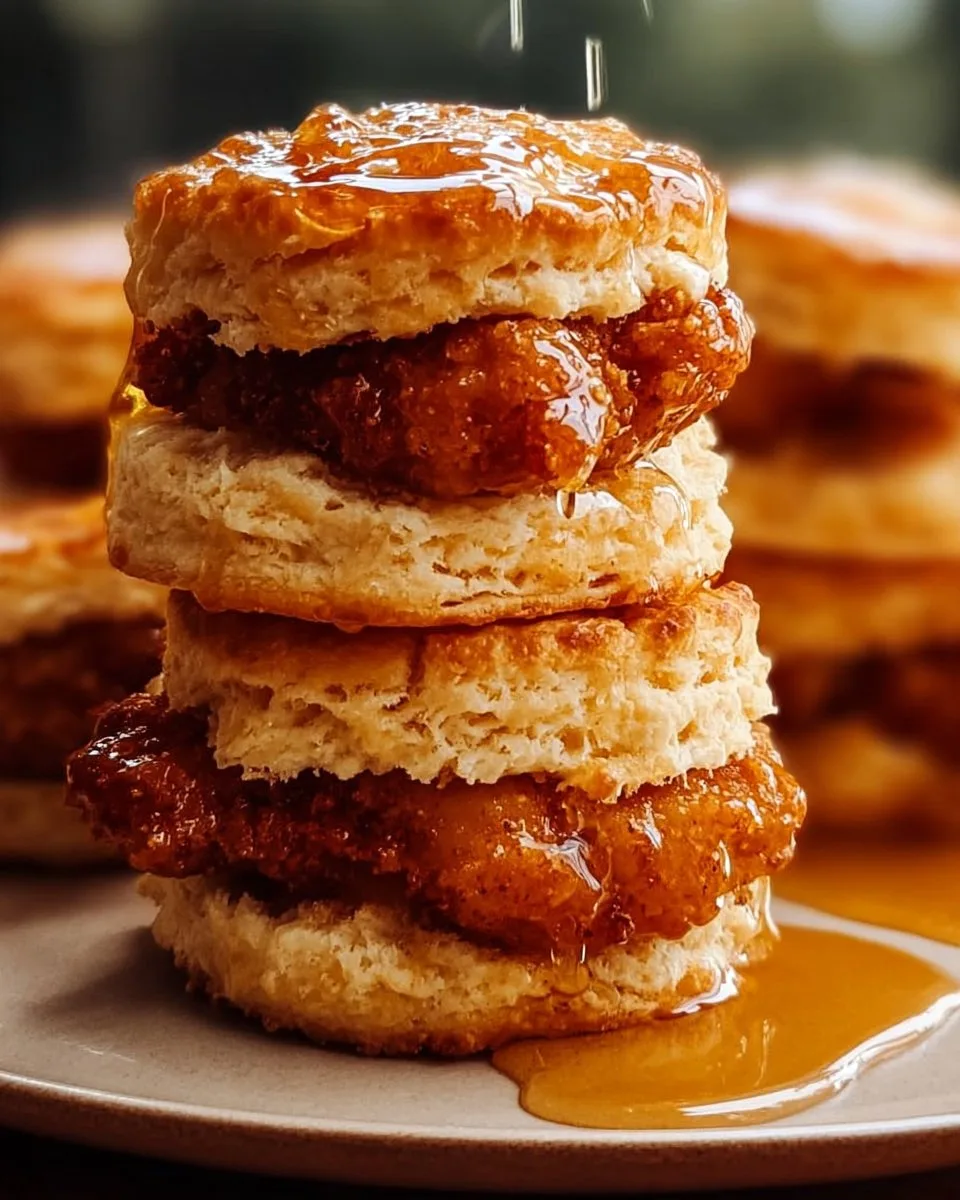 Hot Honey Chicken Biscuits