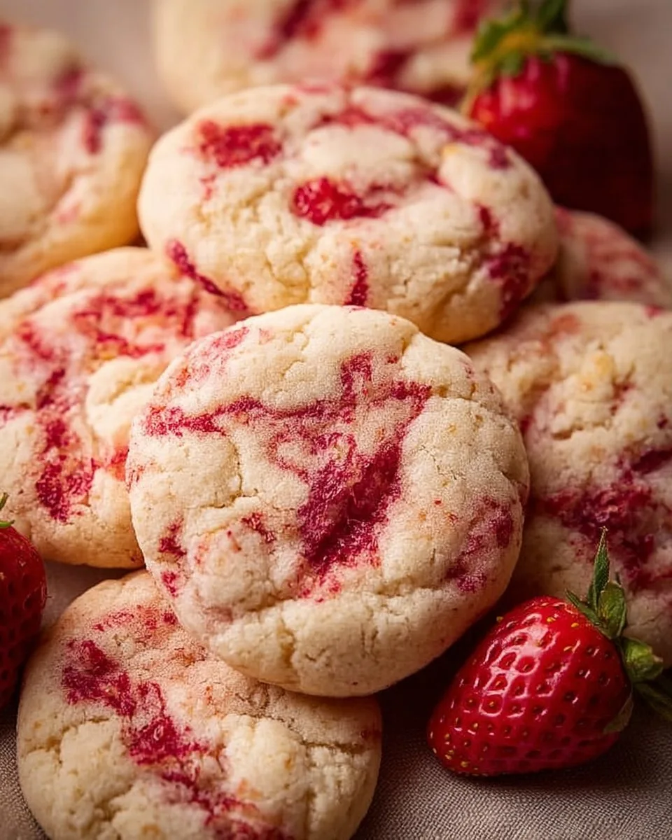 Strawberry Cheesecake Cookies