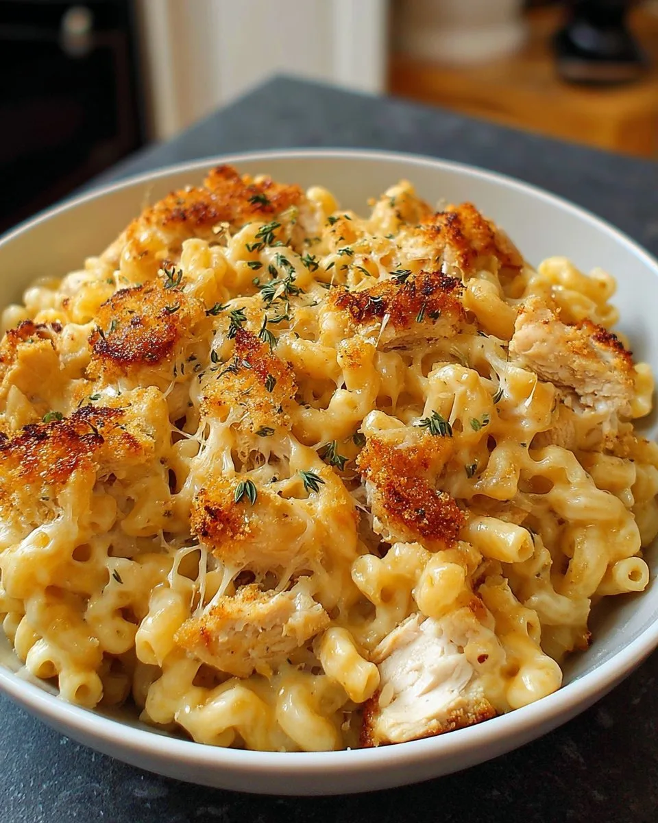Creamy Chicken Mac and Cheese