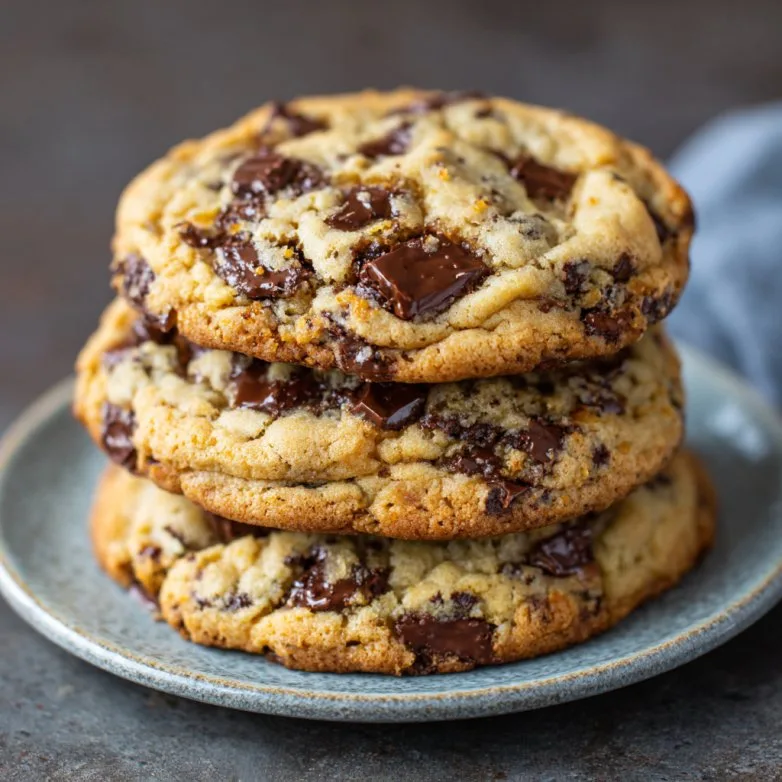 Ultra Thick Bakery Style Chocolate Chip Cookies – Crispy Edges, Gooey Centers, and Loaded with Chocolate!