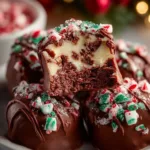 A variety of colorful Christmas candies displayed on a festive table.